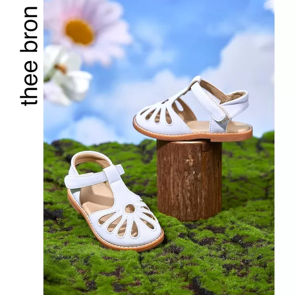 THEE BRON Girls Sandals Toddler Summer Dress ShoesAa396white