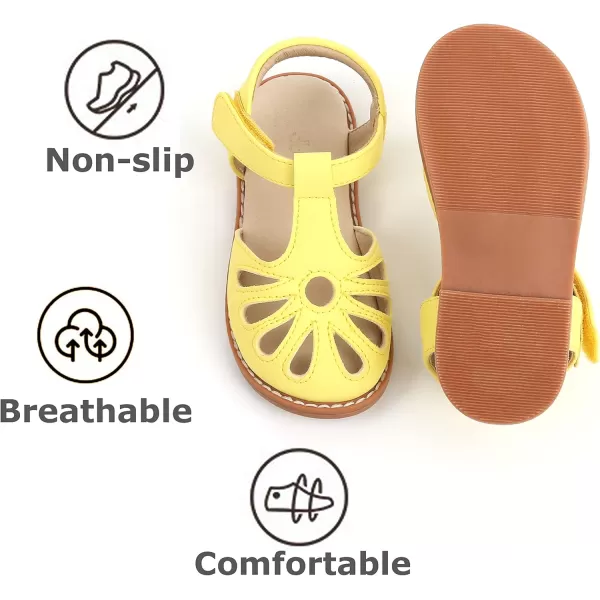 THEE BRON Girls Sandals Toddler Summer Dress ShoesAa396yellow