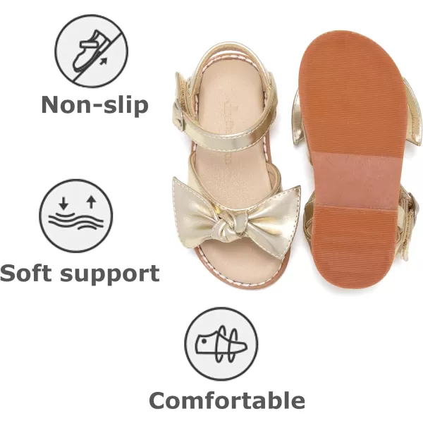 THEE BRON Girls Sandals Toddler Summer Dress ShoesAa398gold