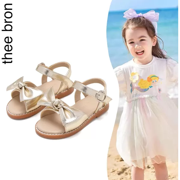 THEE BRON Girls Sandals Toddler Summer Dress ShoesAa398gold
