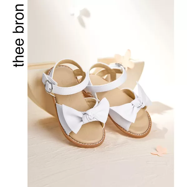 THEE BRON Girls Sandals Toddler Summer Dress ShoesAa398white