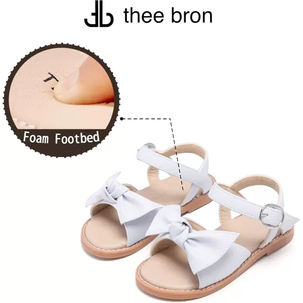 THEE BRON Girls Sandals Toddler Summer Dress ShoesAa398white