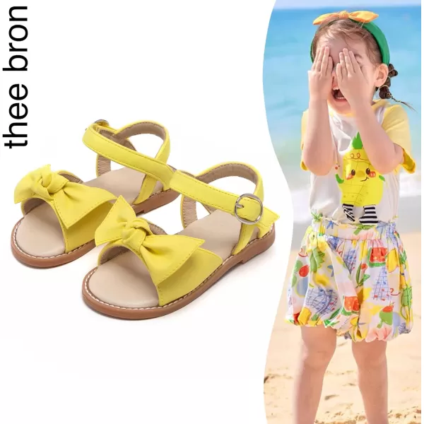 THEE BRON Girls Sandals Toddler Summer Dress ShoesAa398yellow