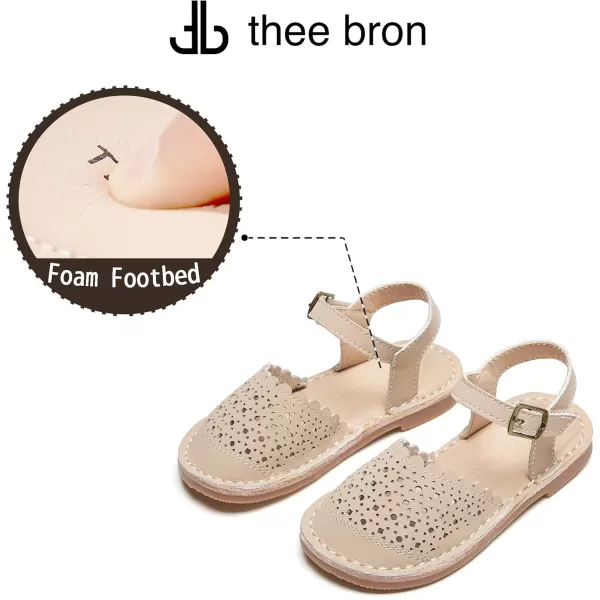 THEE BRON Girls Sandals Toddler Summer Dress ShoesAa426beige
