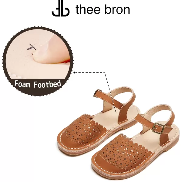 THEE BRON Girls Sandals Toddler Summer Dress ShoesAa426brown