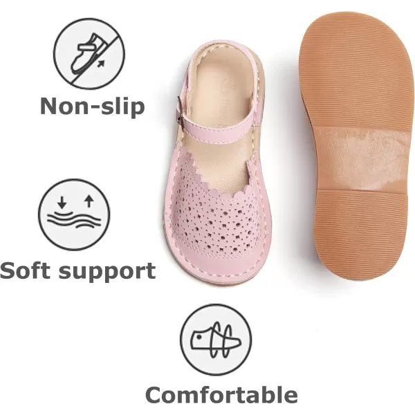 THEE BRON Girls Sandals Toddler Summer Dress ShoesAa426pink