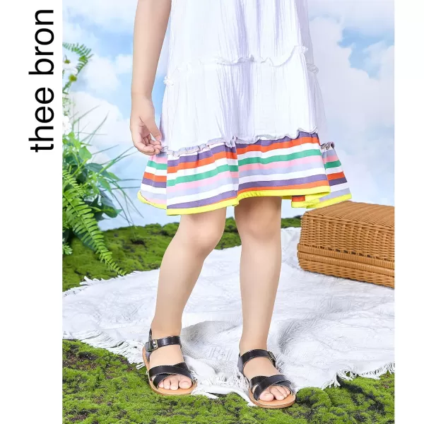 THEE BRON Girls Sandals Toddler Summer Dress ShoesTb2110black