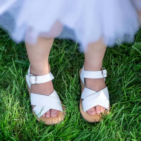 THEE BRON Girls Sandals Toddler Summer Dress ShoesTb2110white