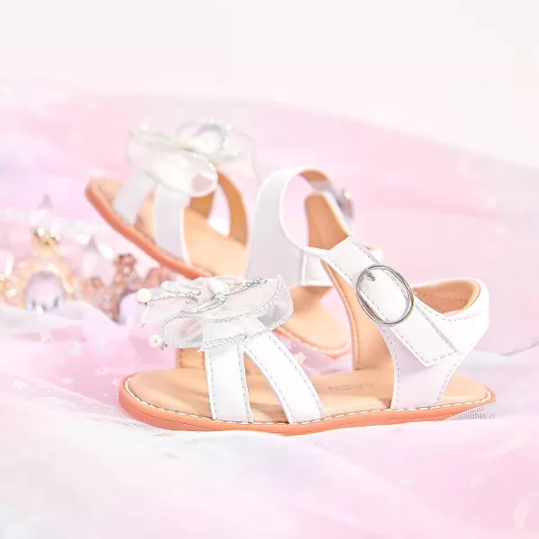 THEE BRON Girls Sandals Toddler Summer Dress ShoesTb2214white