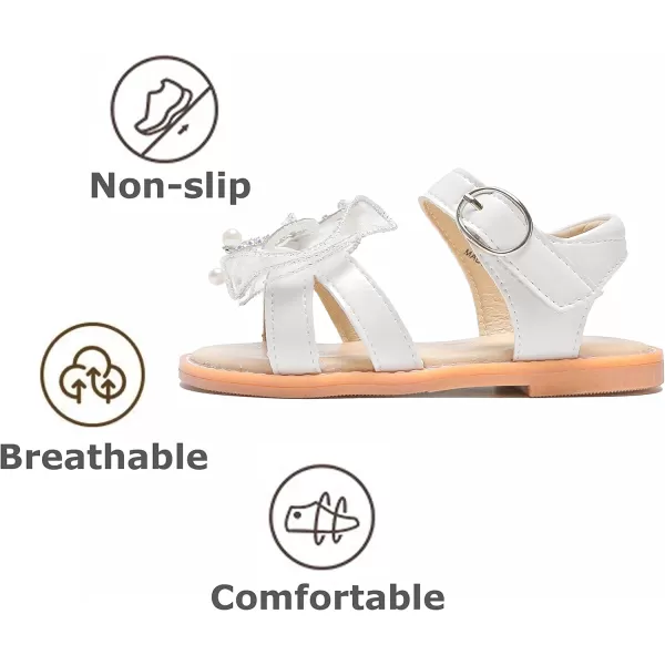 THEE BRON Girls Sandals Toddler Summer Dress ShoesTb2214white