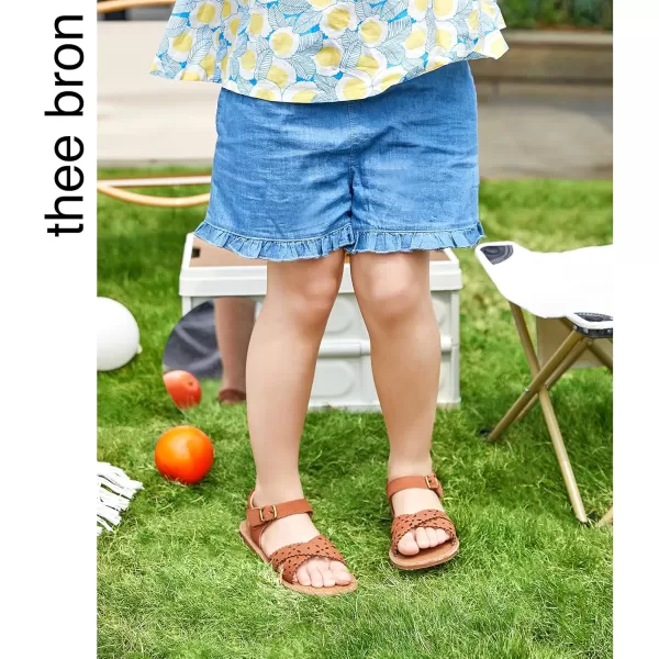 THEE BRON Girls Sandals Toddler Summer Dress ShoesTb2234brown