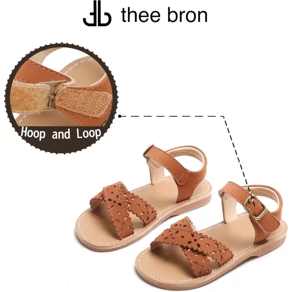 THEE BRON Girls Sandals Toddler Summer Dress ShoesTb2234brown