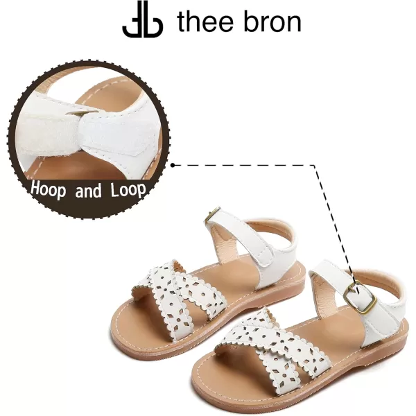 THEE BRON Girls Sandals Toddler Summer Dress ShoesTb2234white
