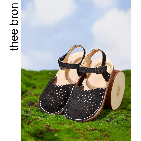 THEE BRON Girls Sandals Toddler Summer Dress ShoesTb2240black