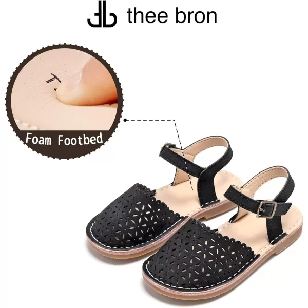 THEE BRON Girls Sandals Toddler Summer Dress ShoesTb2240black
