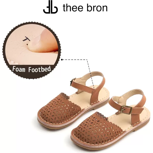 THEE BRON Girls Sandals Toddler Summer Dress ShoesTb2240brown