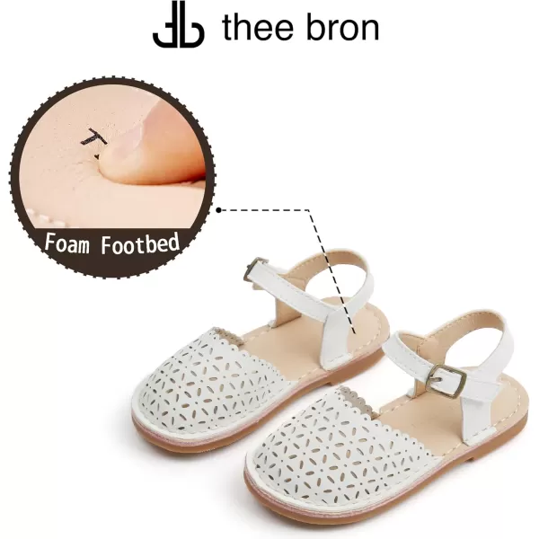 THEE BRON Girls Sandals Toddler Summer Dress ShoesTb2240white