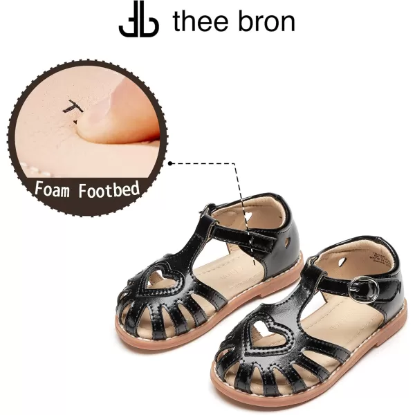THEE BRON Girls Sandals Toddler Summer Dress ShoesTb508black