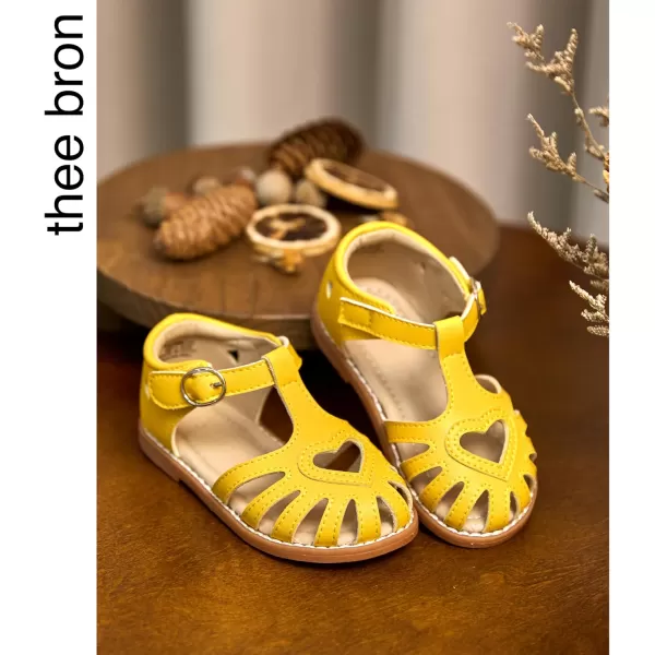 THEE BRON Girls Sandals Toddler Summer Dress ShoesTb508yellow