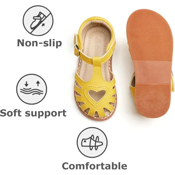THEE BRON Girls Sandals Toddler Summer Dress ShoesTb508yellow