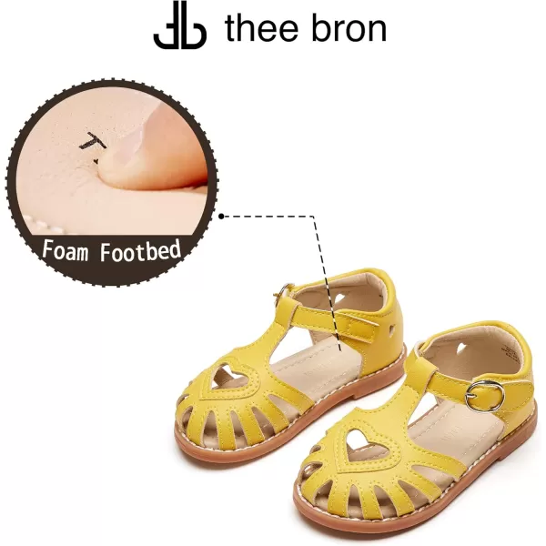 THEE BRON Girls Sandals Toddler Summer Dress ShoesTb508yellow