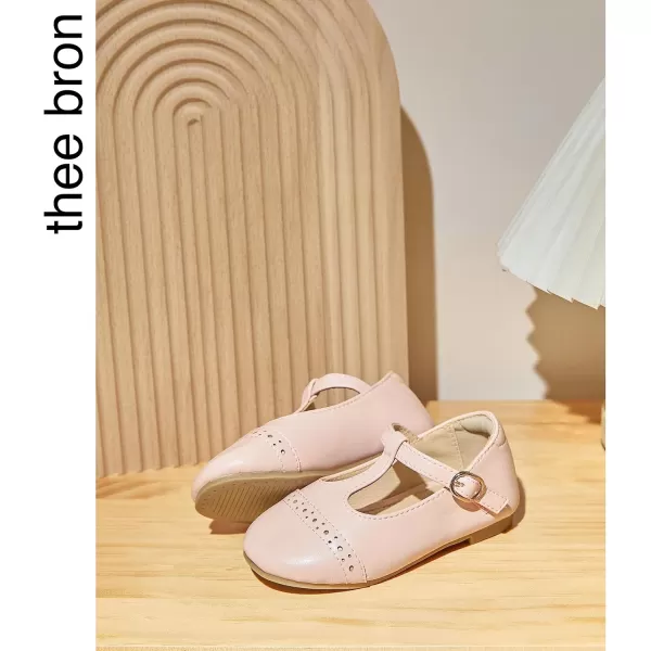 THEE BRON Girls TStrap Flats ToddlerLittle Kid Ballet Mary Jane Party Dress ShoesAf318pink