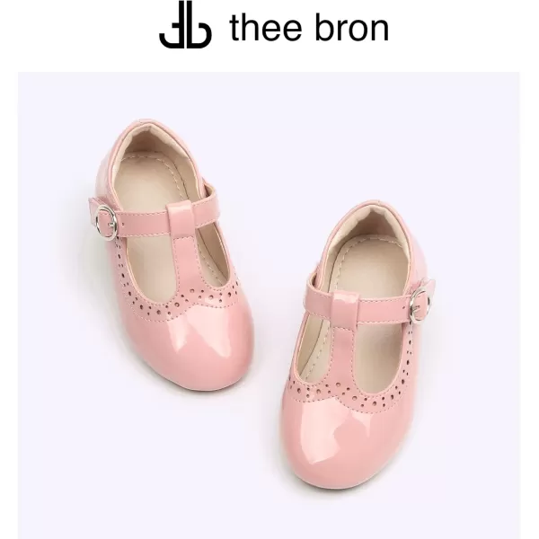 THEE BRON Girls TStrap Flats ToddlerLittle Kid Ballet Mary Jane Party Dress ShoesAg234pink
