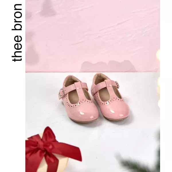 THEE BRON Girls TStrap Flats ToddlerLittle Kid Ballet Mary Jane Party Dress ShoesAg234pink