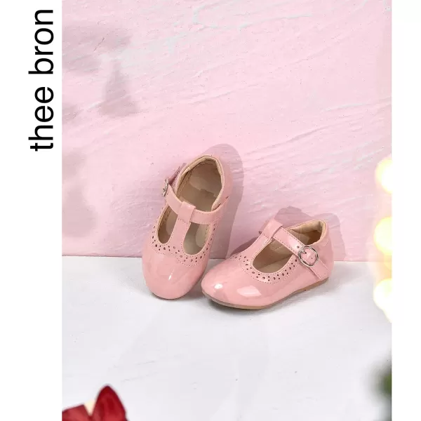 THEE BRON Girls TStrap Flats ToddlerLittle Kid Ballet Mary Jane Party Dress ShoesAg234pink