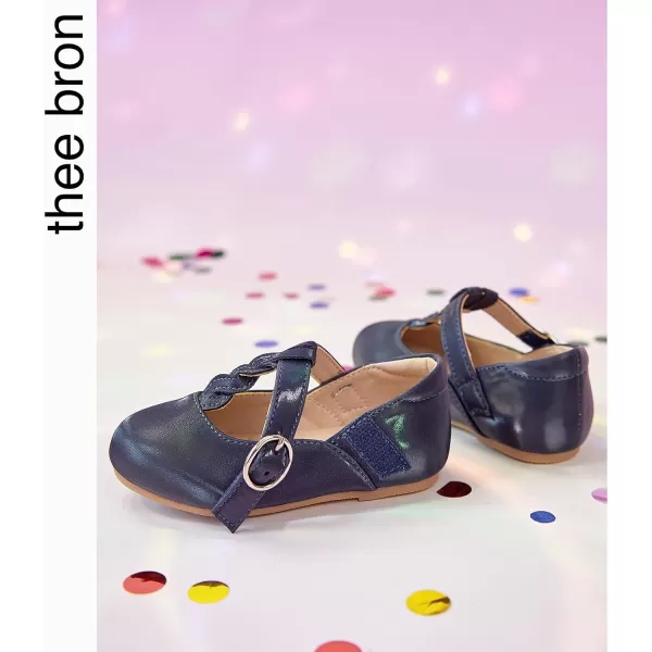 THEE BRON Girls TStrap Flats ToddlerLittle Kid Ballet Mary Jane Party Dress ShoesAg238blue
