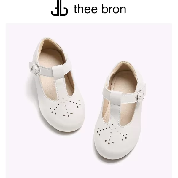 THEE BRON Girls TStrap Flats ToddlerLittle Kid Ballet Mary Jane Party Dress ShoesAg252beige