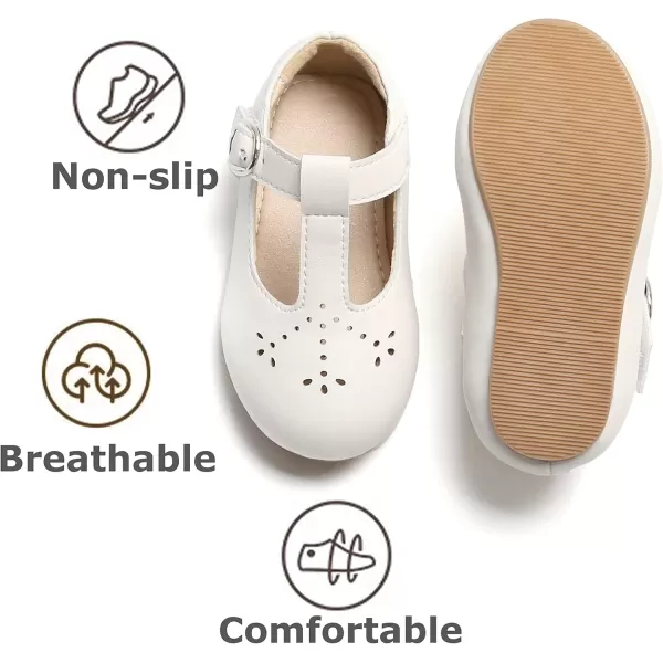 THEE BRON Girls TStrap Flats ToddlerLittle Kid Ballet Mary Jane Party Dress ShoesAg252beige