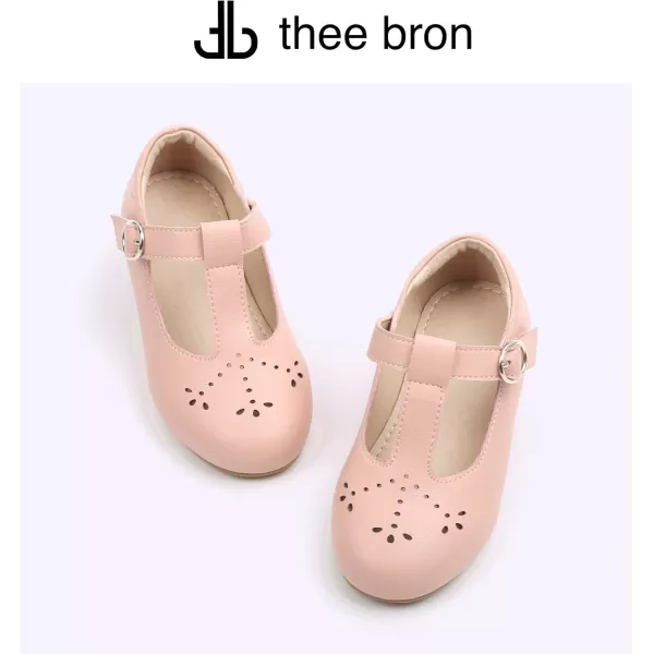 THEE BRON Girls TStrap Flats ToddlerLittle Kid Ballet Mary Jane Party Dress ShoesAx314pink