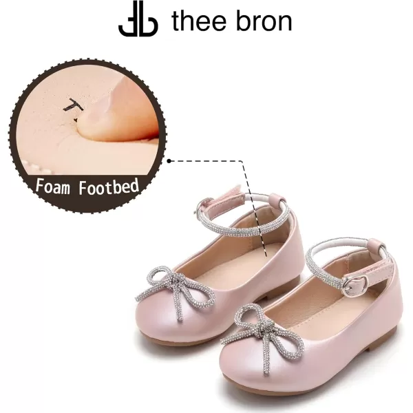 THEE BRON Girls ToddlerLittle Kid Ballet Mary Jane Flat Dress ShoesAf336pink