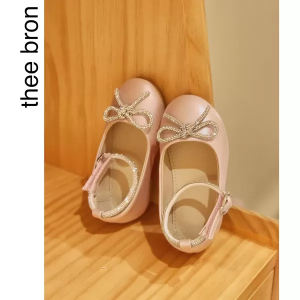 THEE BRON Girls ToddlerLittle Kid Ballet Mary Jane Flat Dress ShoesAf336pink