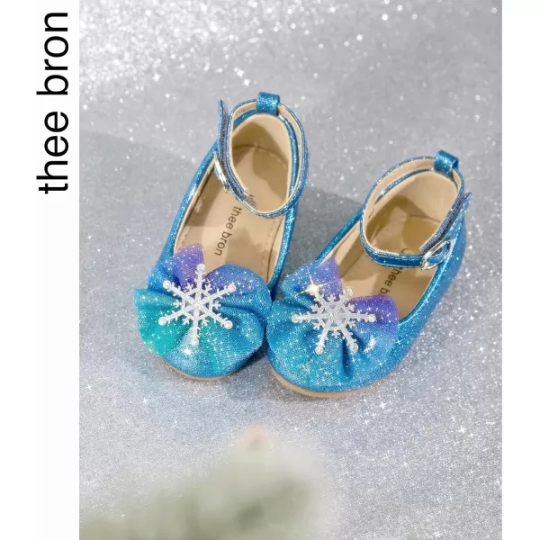 THEE BRON Girls ToddlerLittle Kid Ballet Mary Jane Flat Dress ShoesAf396blue