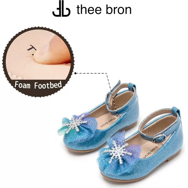 THEE BRON Girls ToddlerLittle Kid Ballet Mary Jane Flat Dress ShoesAf396blue