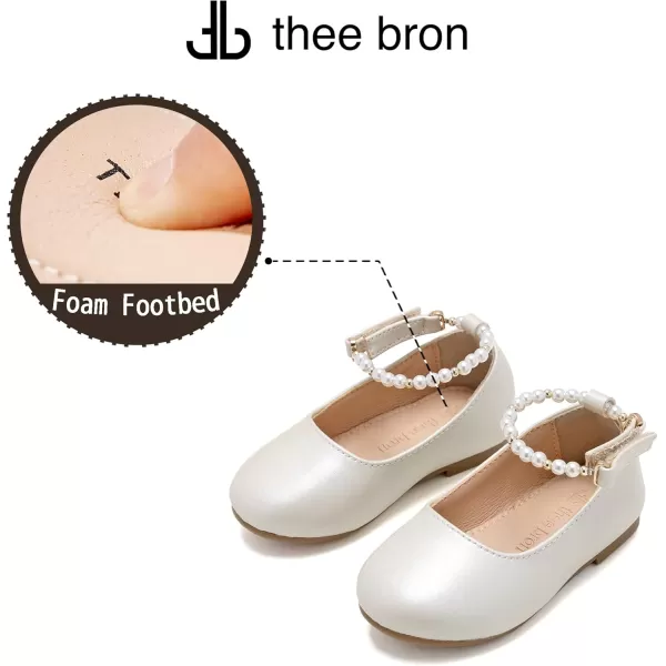 THEE BRON Girls ToddlerLittle Kid Ballet Mary Jane Flat Dress ShoesAf404beige