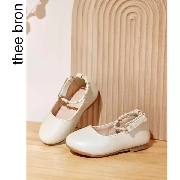 THEE BRON Girls ToddlerLittle Kid Ballet Mary Jane Flat Dress ShoesAf404beige