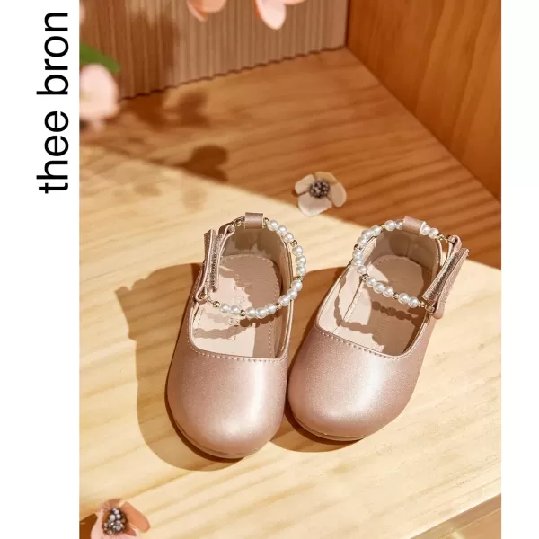THEE BRON Girls ToddlerLittle Kid Ballet Mary Jane Flat Dress ShoesAf404champagne