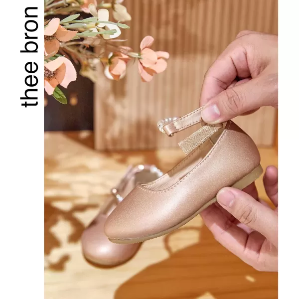 THEE BRON Girls ToddlerLittle Kid Ballet Mary Jane Flat Dress ShoesAf404champagne