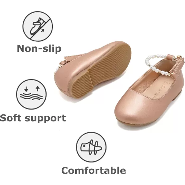 THEE BRON Girls ToddlerLittle Kid Ballet Mary Jane Flat Dress ShoesAf404champagne
