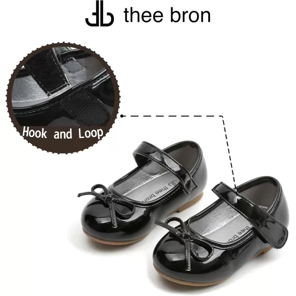 THEE BRON Girls ToddlerLittle Kid Ballet Mary Jane Flat Dress ShoesAf408black