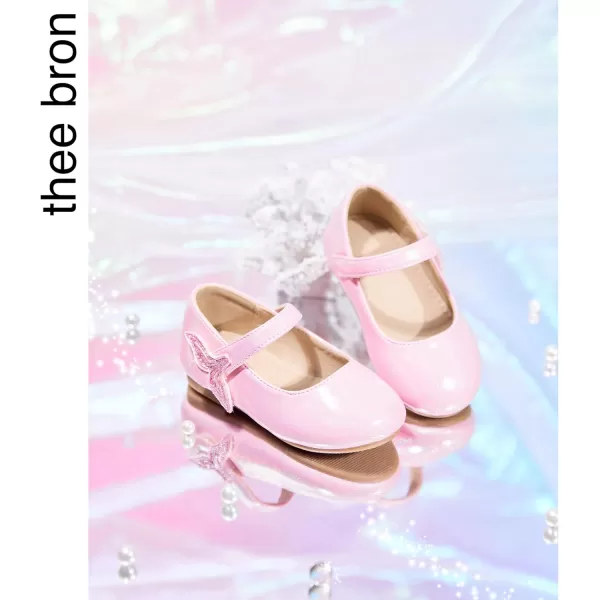 THEE BRON Girls ToddlerLittle Kid Ballet Mary Jane Flat Dress ShoesAf422mermaid Pink