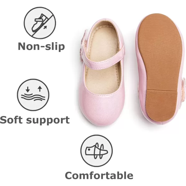 THEE BRON Girls ToddlerLittle Kid Ballet Mary Jane Flat Dress ShoesAf422mermaid Pink