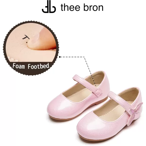 THEE BRON Girls ToddlerLittle Kid Ballet Mary Jane Flat Dress ShoesAf422mermaid Pink
