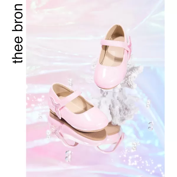 THEE BRON Girls ToddlerLittle Kid Ballet Mary Jane Flat Dress ShoesAf422mermaid Pink