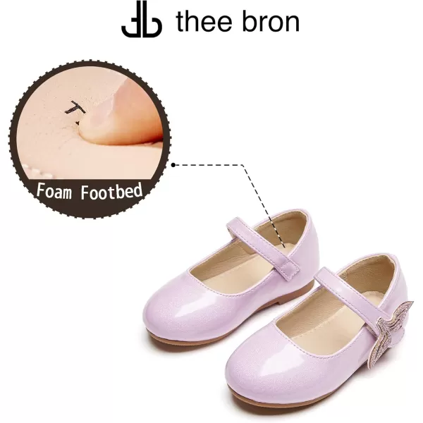 THEE BRON Girls ToddlerLittle Kid Ballet Mary Jane Flat Dress ShoesAf422mermaid Purple