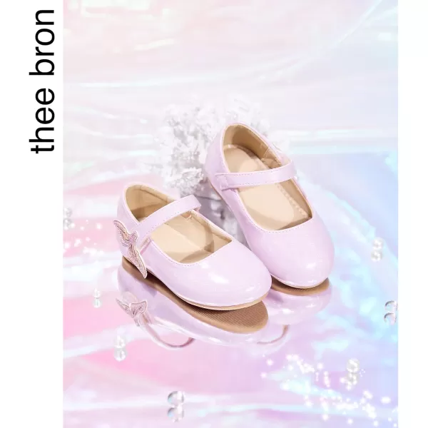 THEE BRON Girls ToddlerLittle Kid Ballet Mary Jane Flat Dress ShoesAf422mermaid Purple