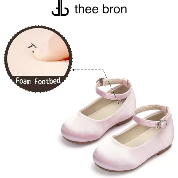 THEE BRON Girls ToddlerLittle Kid Ballet Mary Jane Flat Dress ShoesAf464pink